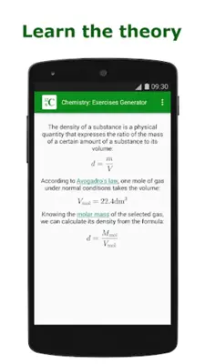 Chemistry Exercises Generator android App screenshot 3